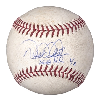 2014 Derek Jeter Game Used and Signed/Inscribed "Last HR" OML Selig Baseball With Jeter Logo LE 1/2 (PSA/DNA, MLB Auth & Steiner)